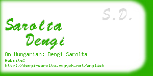 sarolta dengi business card